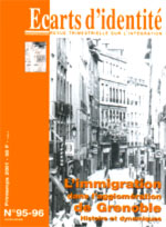 N95-96- L'immigration dans l'agglomration de Grenoble  Histoire et dynamiques